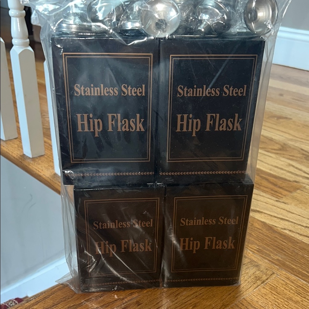 Stainless Steel Hip Flask Set